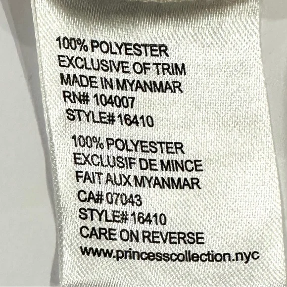 American Princess Cream & Pink Formal Dress - Picture 6 of 7